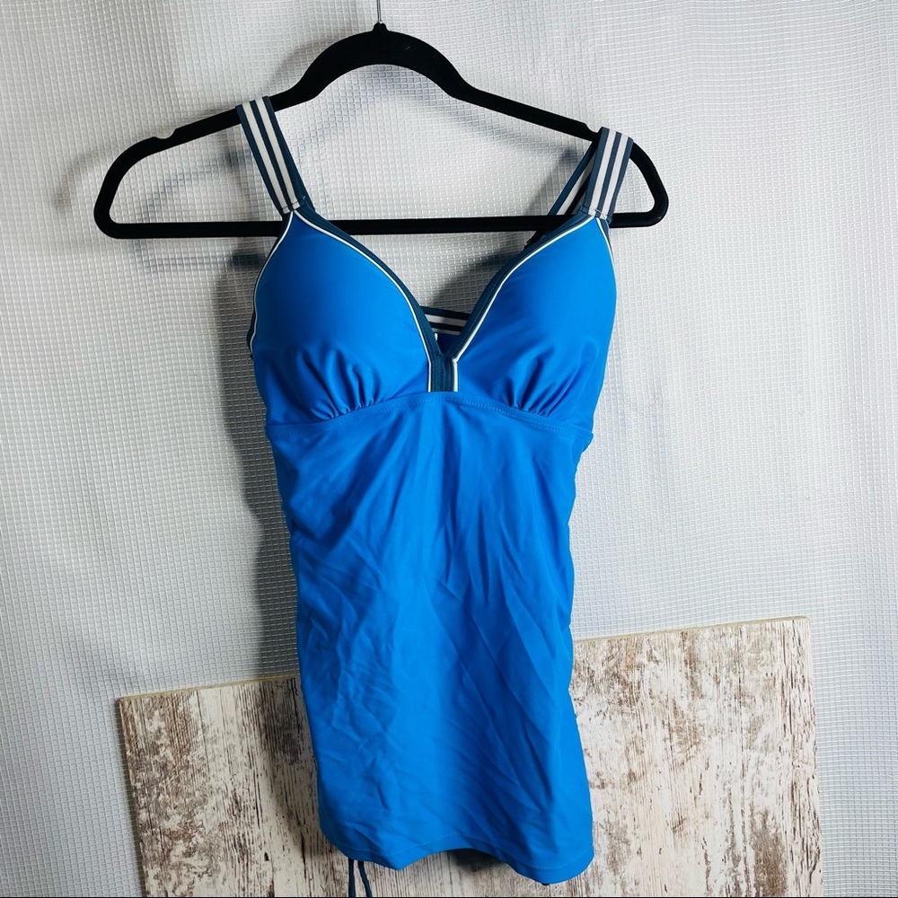 Free Country Blue Tankini Top Size Small